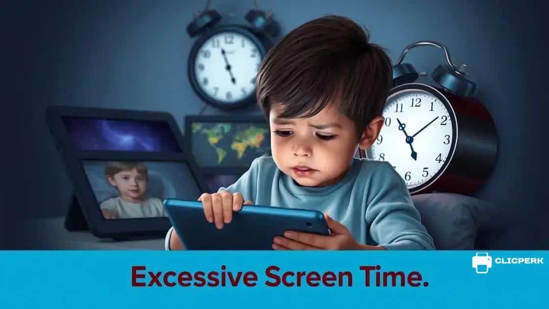 Challenges posed by excessive screen time