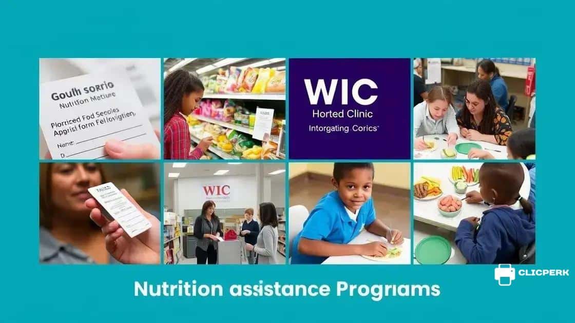 Types of available nutrition programs