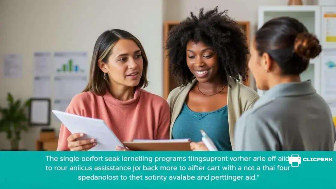 Types of assistance available