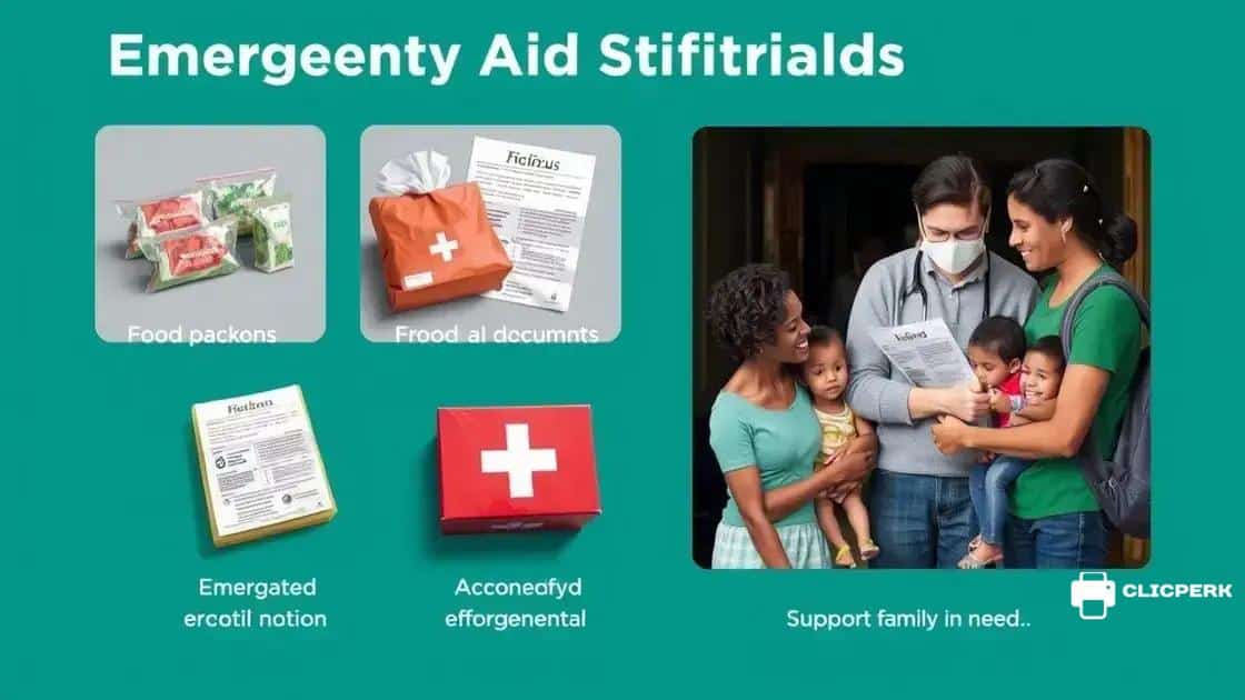 Different types of emergency aid available
