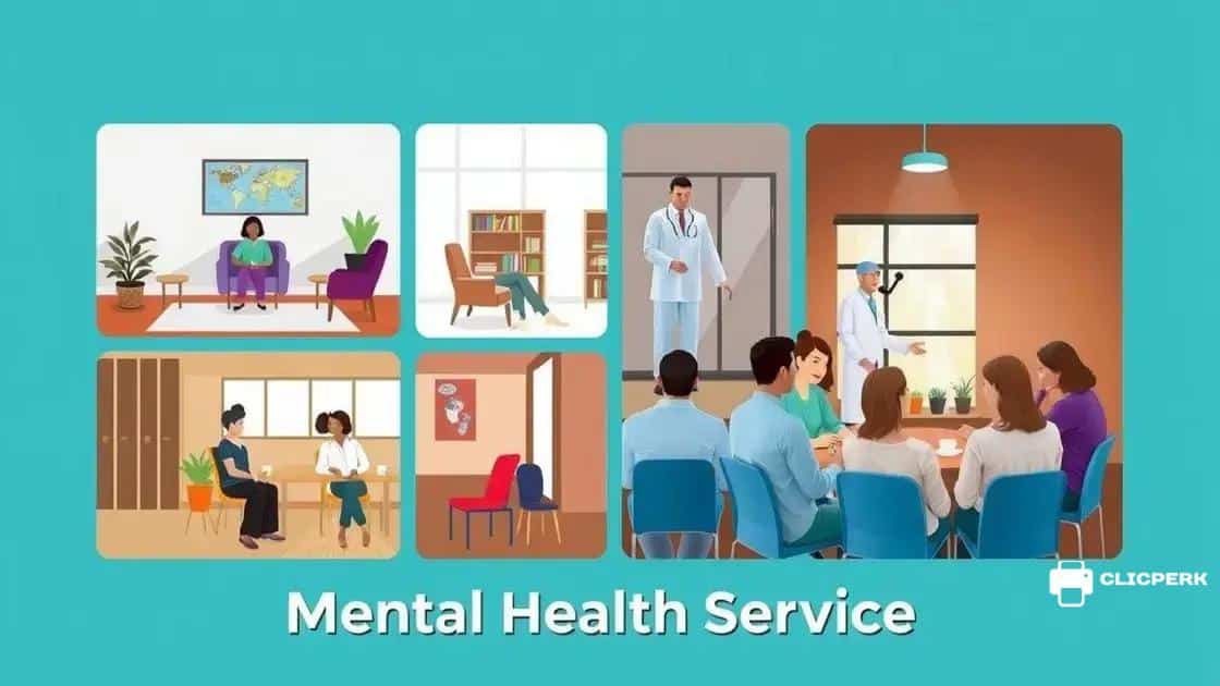 Different types of mental health services available