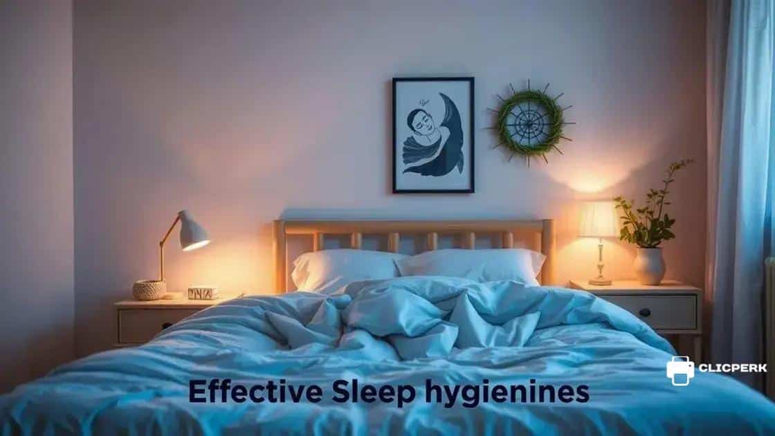 Effective techniques for better sleep hygiene