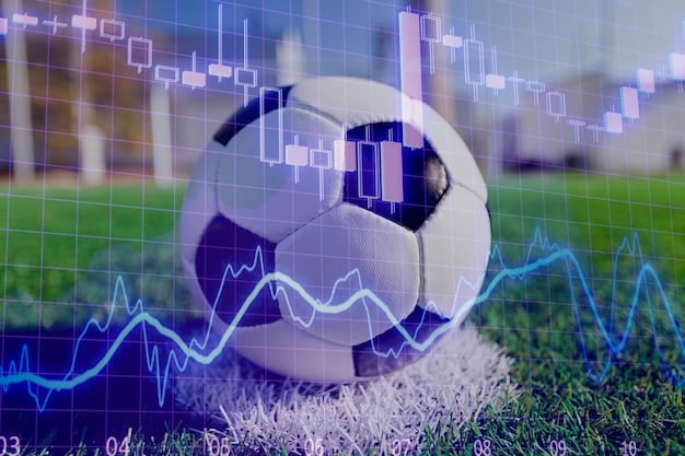 A graph showing the projected growth of the sports betting market in Brazil, with clear upward trends and data points indicating revenue and user expansion.
