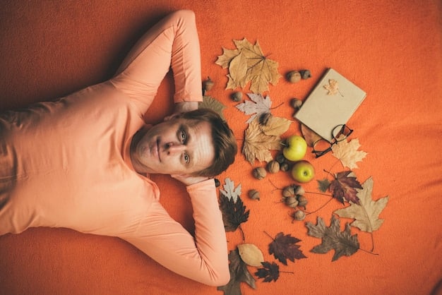 A person sitting cross-legged on a yoga mat, eyes closed, hands resting on their knees, meditating in a peaceful, sunlit space, next to a bowl of fresh fruits and vegetables.