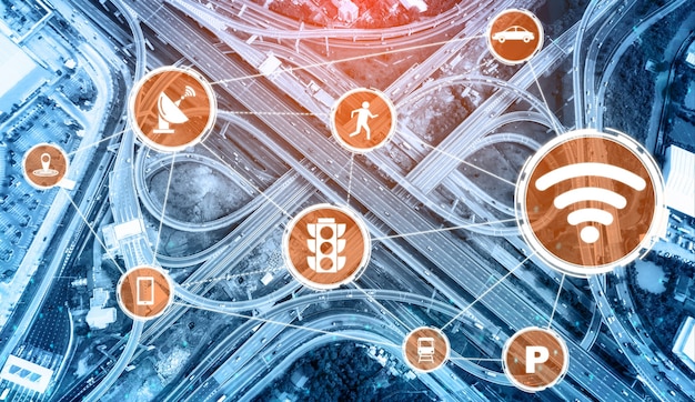 A diagram illustrating the various applications of blockchain technology in different industries, such as supply chain, healthcare, finance and government, highlighting key benefits like transparency, security, and efficiency.