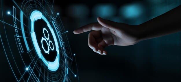 Blockchain-based system for healthcare data management, showing secure data sharing, patient access portals, and real-time tracking of medical records, with visual elements representing trust, security, and interconnectedness between patients, doctors, and hospitals.
