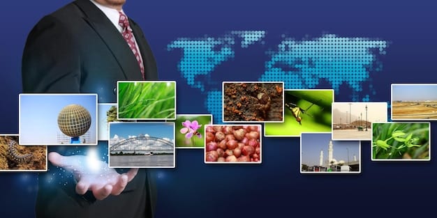 A collage depicting various sectors of the Brazilian economy (agriculture, manufacturing, services, technology) with overlayed AI icons representing the integration of generative AI technologies and their impact.