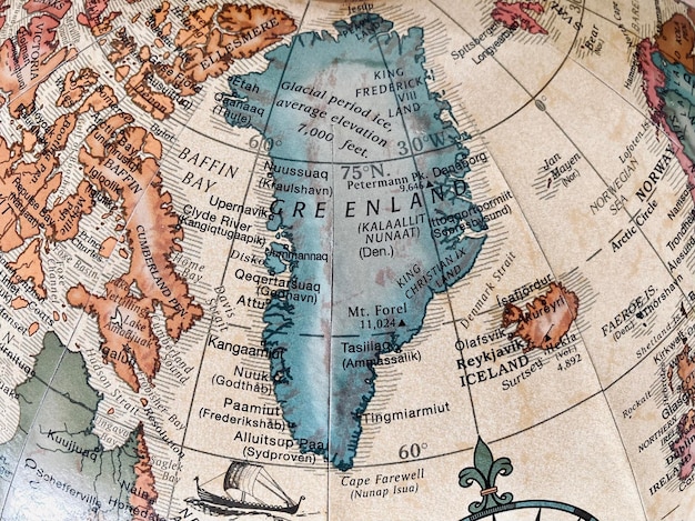 A historical map showing the division of South America between Portugal and Spain according to the Treaty of Tordesillas.