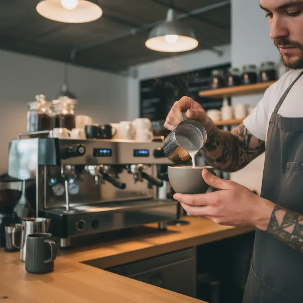 Barista preparando café especial, destacando a arte e a ciência por trás da bebida.