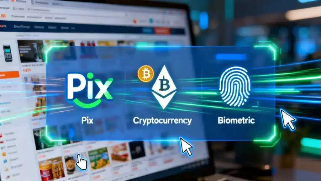 Tecnologias de pagamento em 2026: Pix, criptomoedas e o futuro do e-commerce