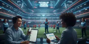 Profissionais diversos atuando em carreiras promissoras no mercado esportivo brasileiro em 2026.