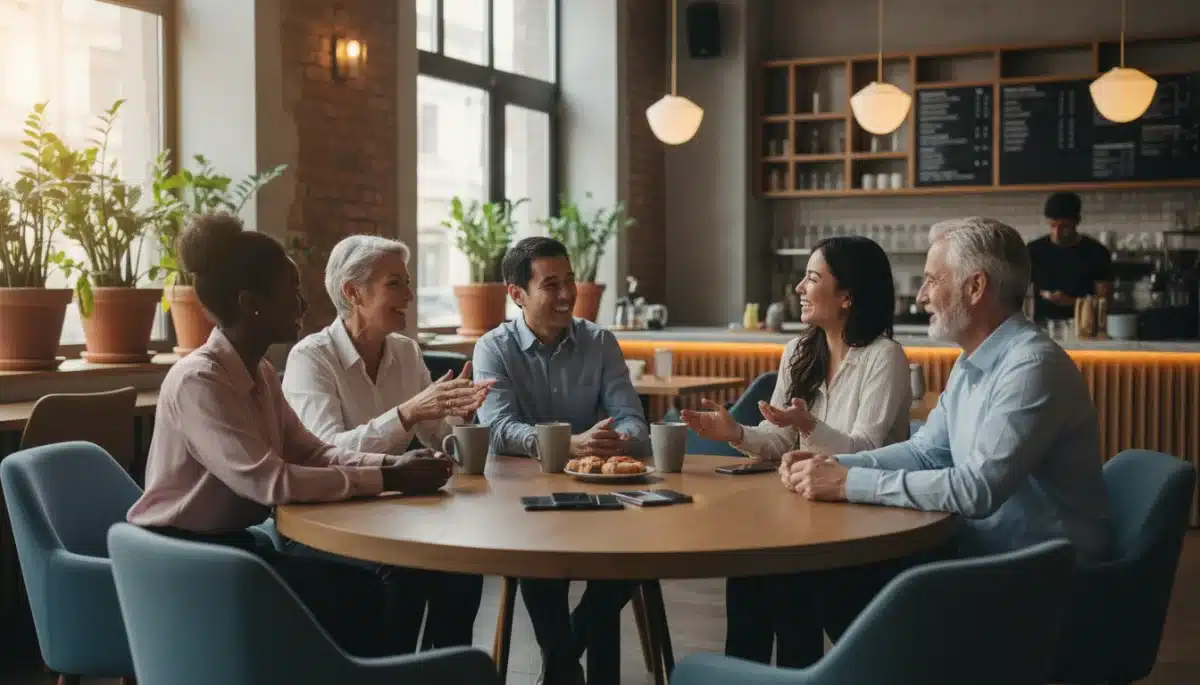 Americans practicing digital detox during social gathering