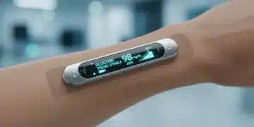 Futuristic wearable biosensor on arm for continuous glucose monitoring