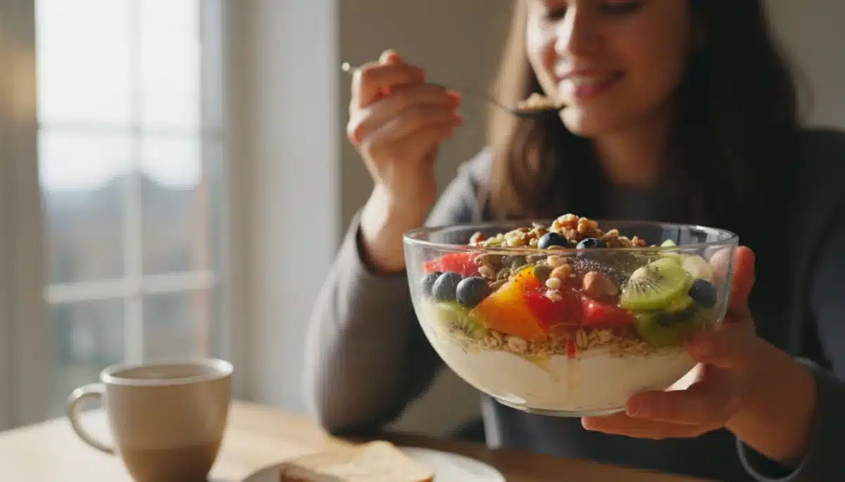 Healthy breakfast for sustained morning energy and focus