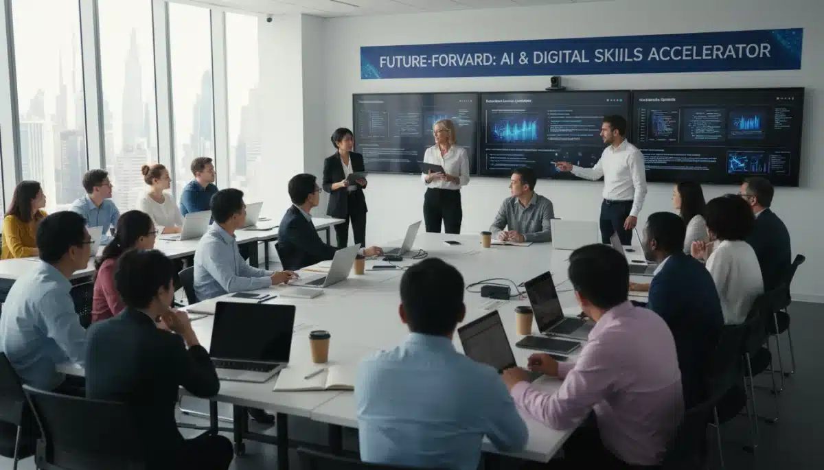 Professionals reskilling for AI and automation in the US workforce