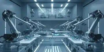 Advanced robotics in US manufacturing, automated factory floor