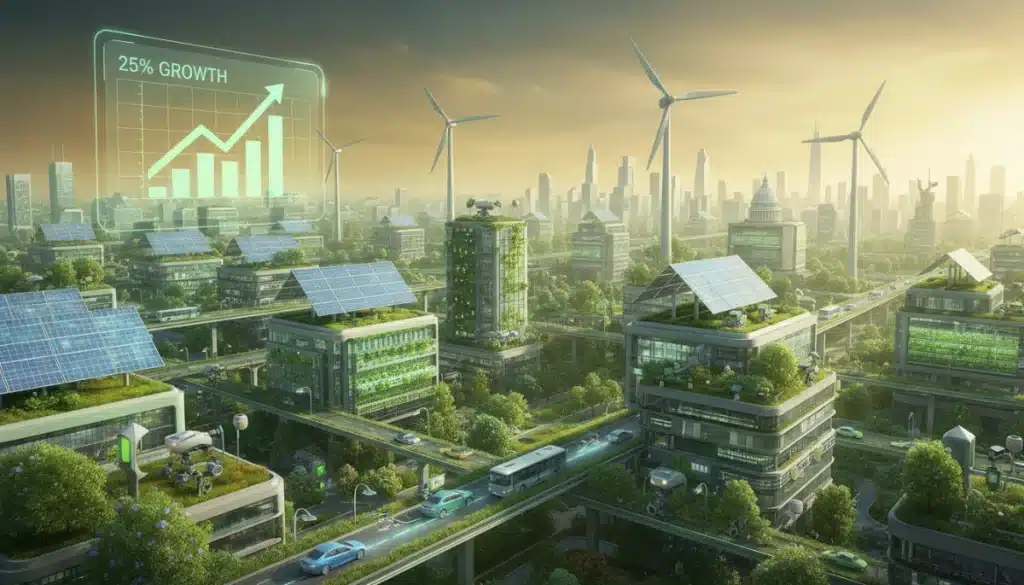 Sustainable Tech Growth: 25% Forecast for US Eco-Innovations by 2027