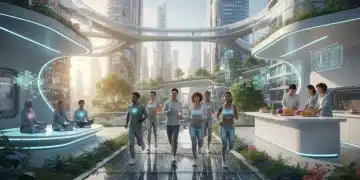 Diverse group practicing healthy habits for a brighter 2026 in the US